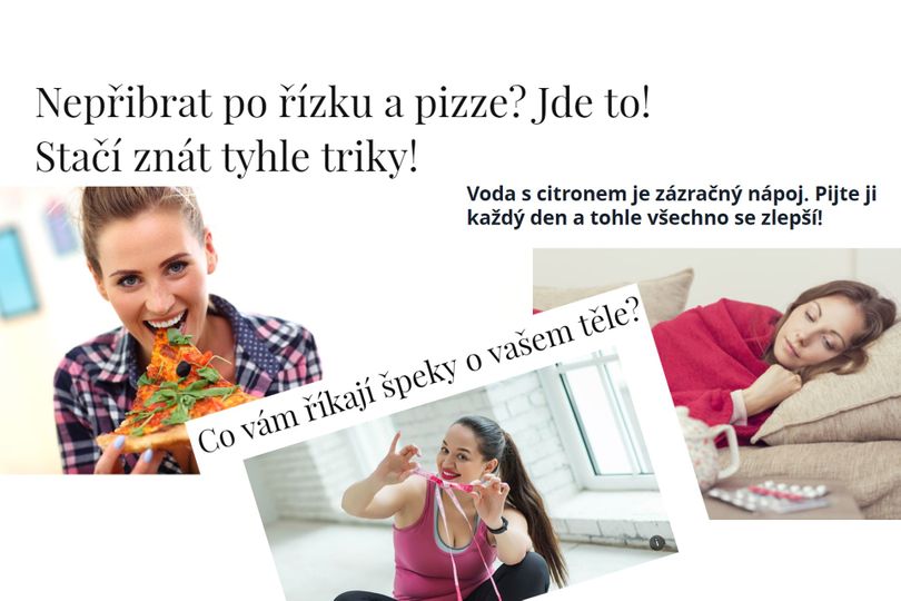 Bořiči fitness mýtů: Jak nepřibrat po pizze? Kam se uloží tuk z řízku? Zázračná voda s citrónem