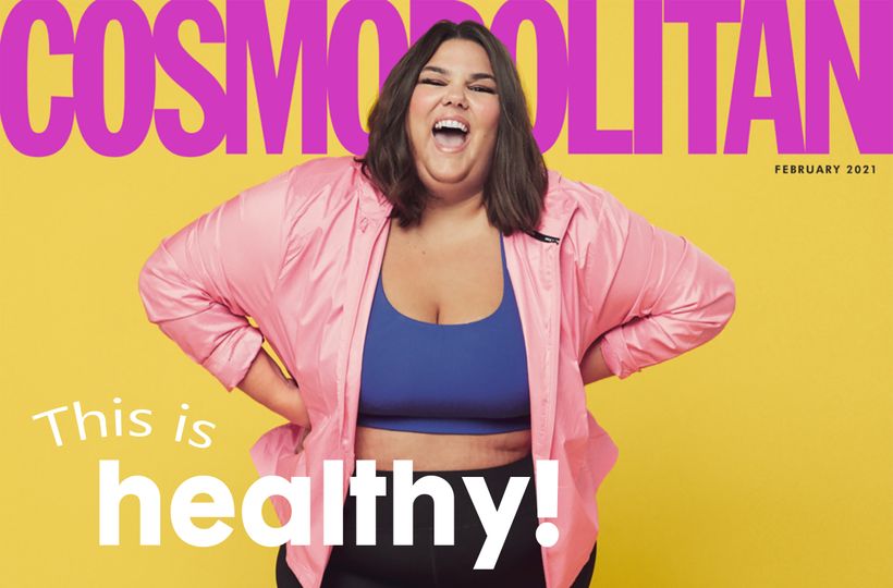Cosmopolitan a jeho nová obálka ve stylu „this is healthy“. Je to opravdu zdravé?
