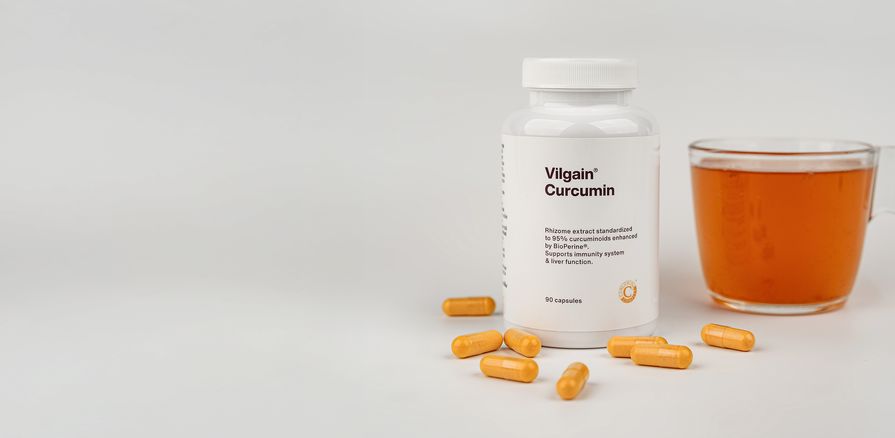 Drei Arten von Curcuminoiden,
standardisiert auf 95 % Gehalt