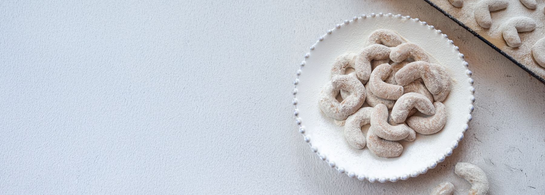 Probiere unser Rezept 
für Vanillekipferl aus