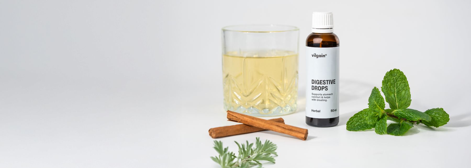 Herbal drops to
aid digestion