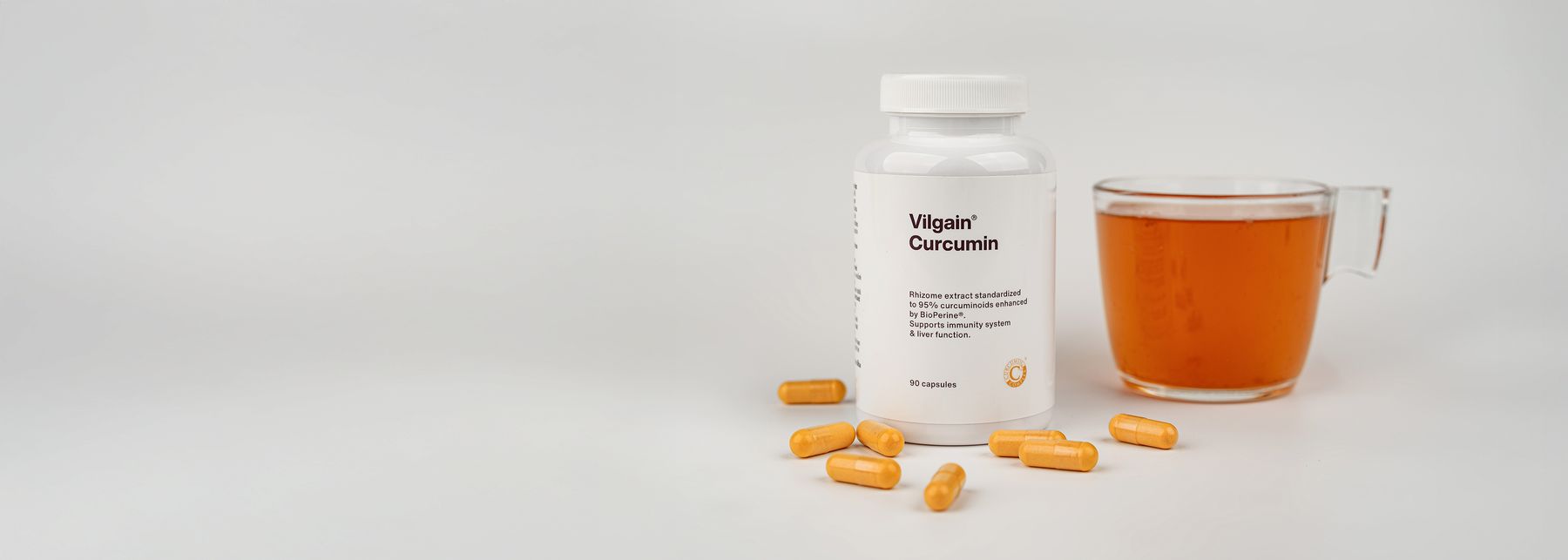 Trei tipuri de curcuminoide
standardizate la un conținut de 95%.