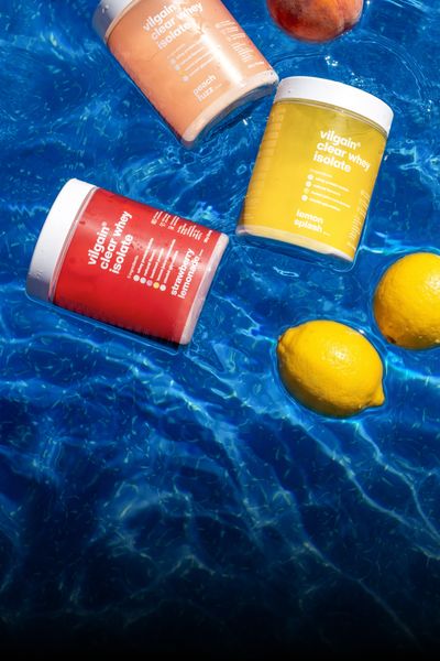 Refreshing lemonade with 84% of protein