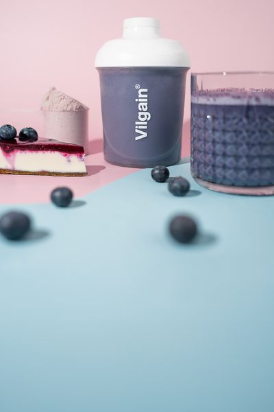 Blueberry cheesecake in a shaker?