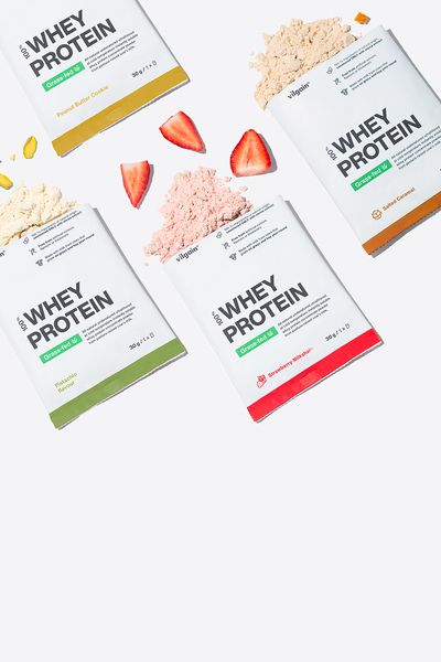 Grass‑fed, Multi Whey,
oder Kasein?
