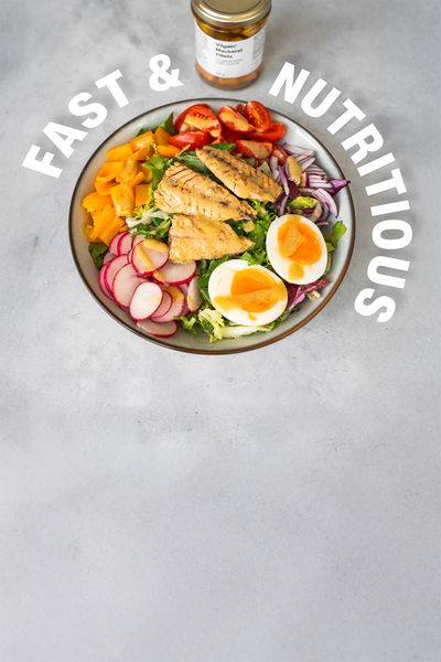 🥗 Vollwertige Mahlzeit \nin kürzester Zeit ⏱️