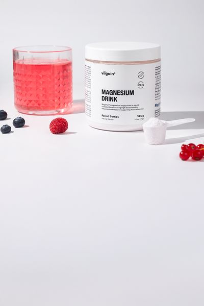 Recommended daily intake 
of magnesium in one serving 💯