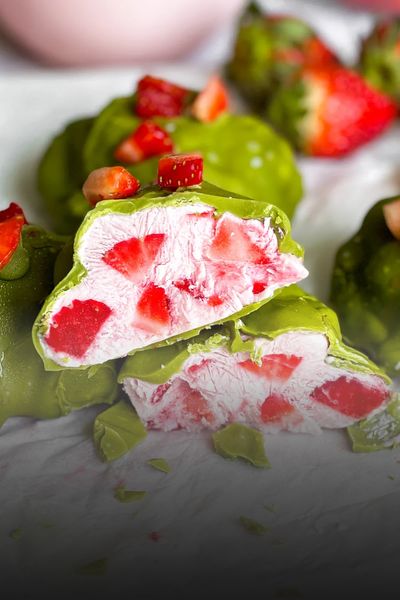 Matcha frozen bites