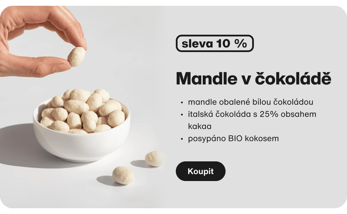 White chocolate almonds