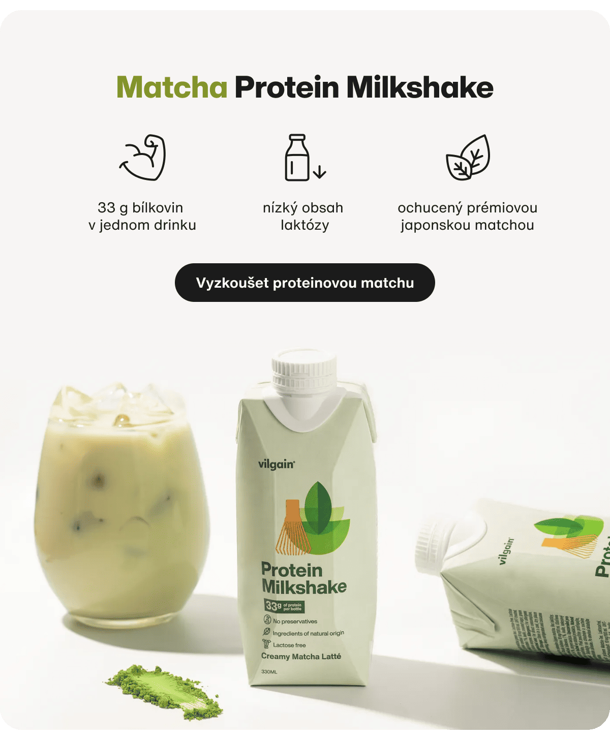 Protein Milkshake Matcha