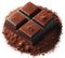 ciocolată neagră în pudră de cacao