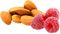 almonds with raspberry jam