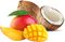 mango și nucă de cocos