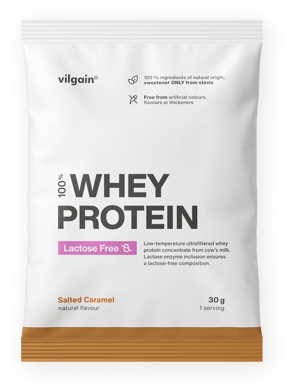 Levně Vilgain Lactose Free Whey Protein – slaný karamel 30 g