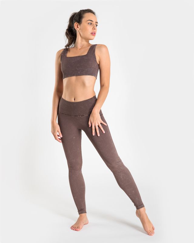 Vilgain Mineral Wash Seamless Leggings L cocoa martini Obrázek