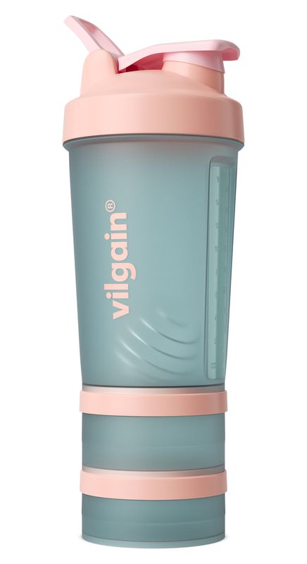 Vilgain Shaker Pro 2Go – Coral Reef 450 ml + 150 ml + 100 ml