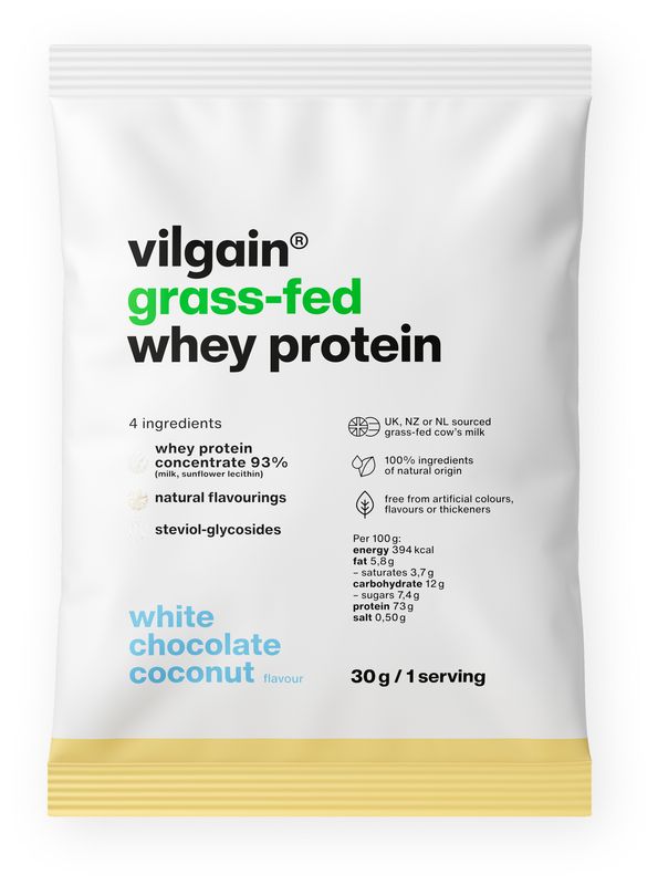 Levně Vilgain Grass-Fed Whey Protein – bílá čokoláda a kokos 30 g
