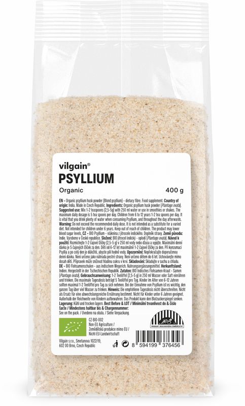 Vilgain Psyllium BIO 400 g Obrázek