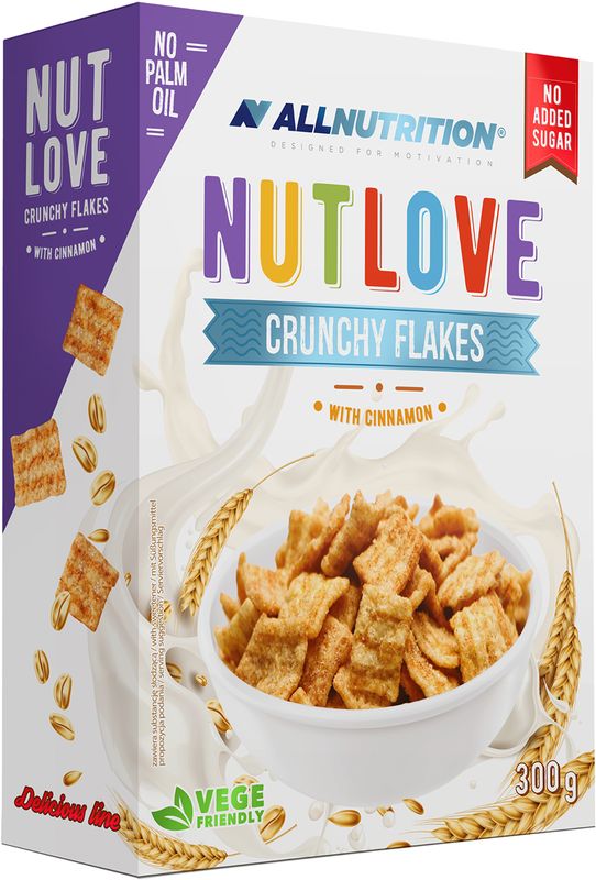 AllNutrition Nutlove Crunchy Flakes – Zimt 300 g