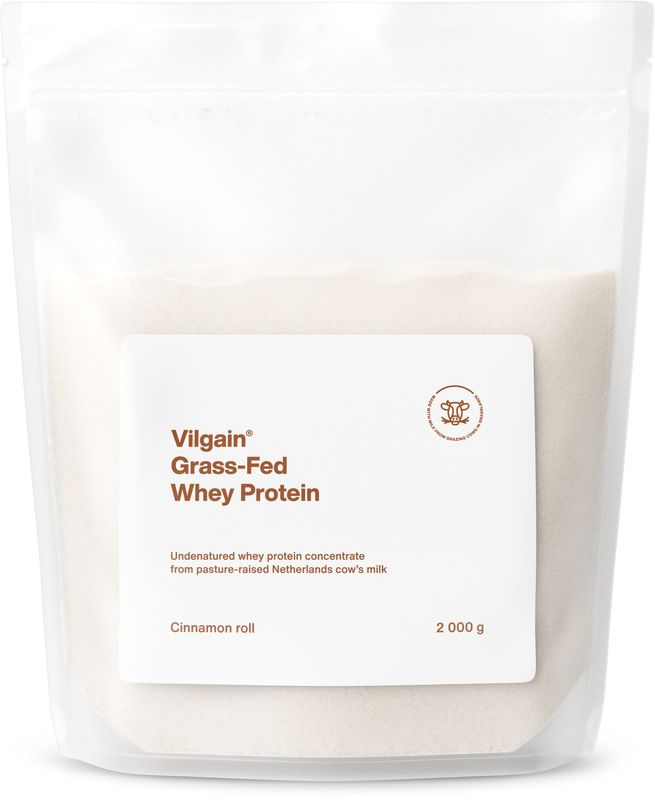 Vilgain Grass-Fed Whey Protein skořicová rolka 2000 g Obrázek