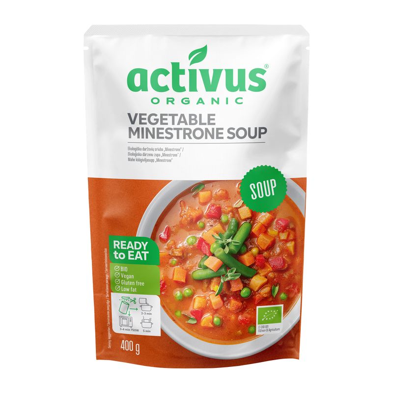 Levně Activus Polévka BIO – zeleninová Minestrone 400 g