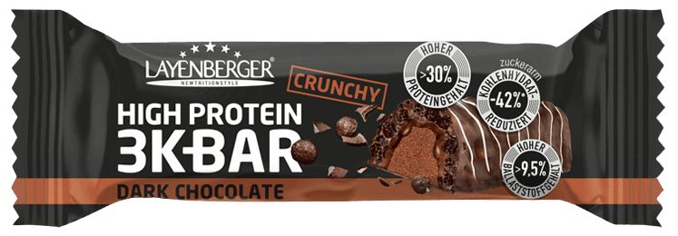 Layenberger 3K Protein Bar Crunchy – horká čokoláda 45 g