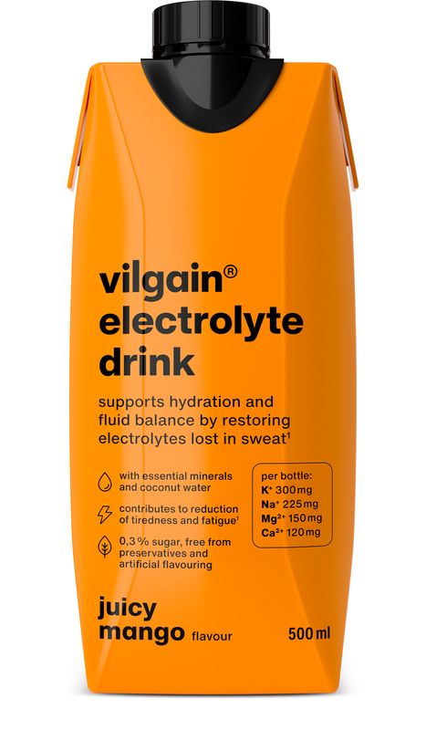 Vilgain Electrolyte Drink – šťavnaté mango 500 ml