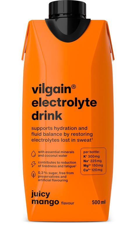 Vilgain Electrolyte Drink – šťavnaté mango 500 ml