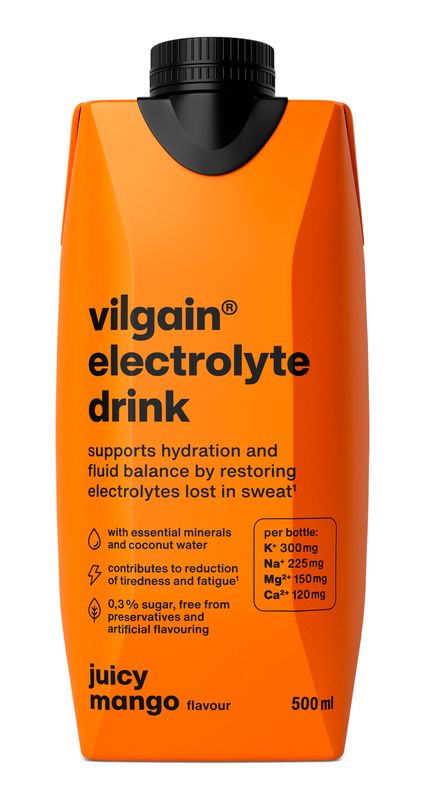Vilgain Electrolyte Drink – šťavnaté mango 500 ml