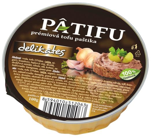 Levně Patifu prémiová tofu paštika – delikates 100 g