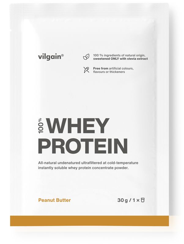 Vilgain Whey Protein – Földimogyoróvaj 30 g akciós termékkép 1