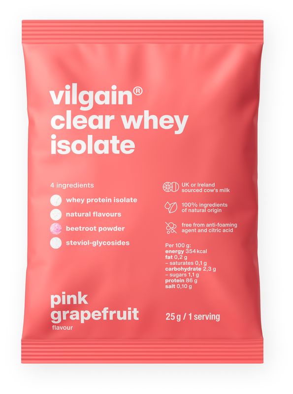 Vilgain Clear Whey Isolate – Pink grapefruit 25 g