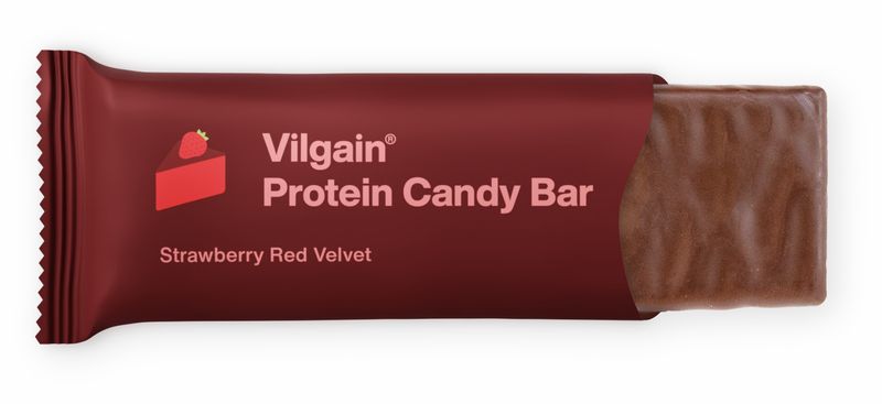 Vilgain Protein Candy Bar jahodový red velvet 60 g