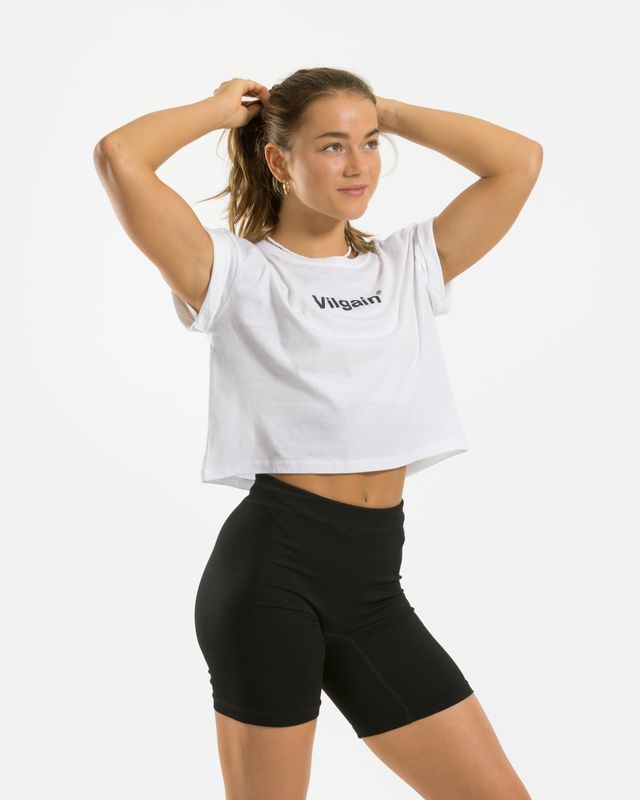 Vilgain Logotype Crop Top M Bílá Obrázek