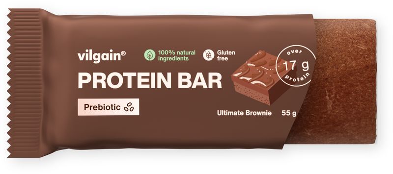 Vilgain Prebiotic Protein Bar Ultimate Brownie 55 g Obrázek