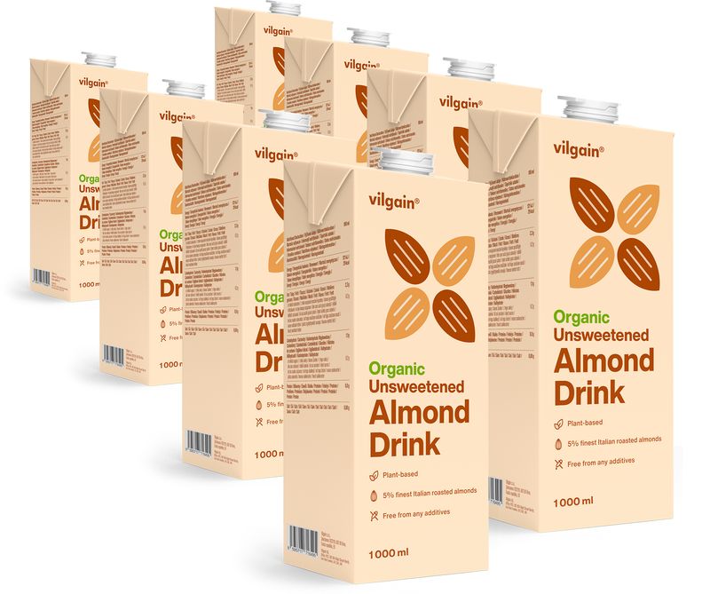 Vilgain Mandlový nápoj BIO –  8× 1000 ml Obrázek