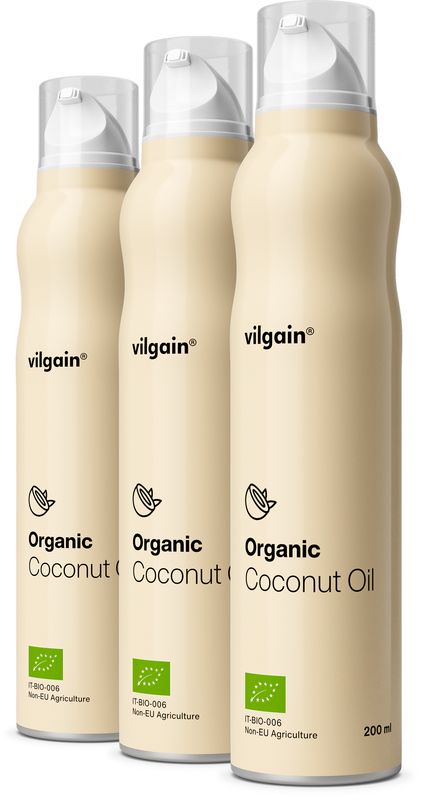 Levně Vilgain Kokosový olej ve spreji BIO – 3× 200 ml