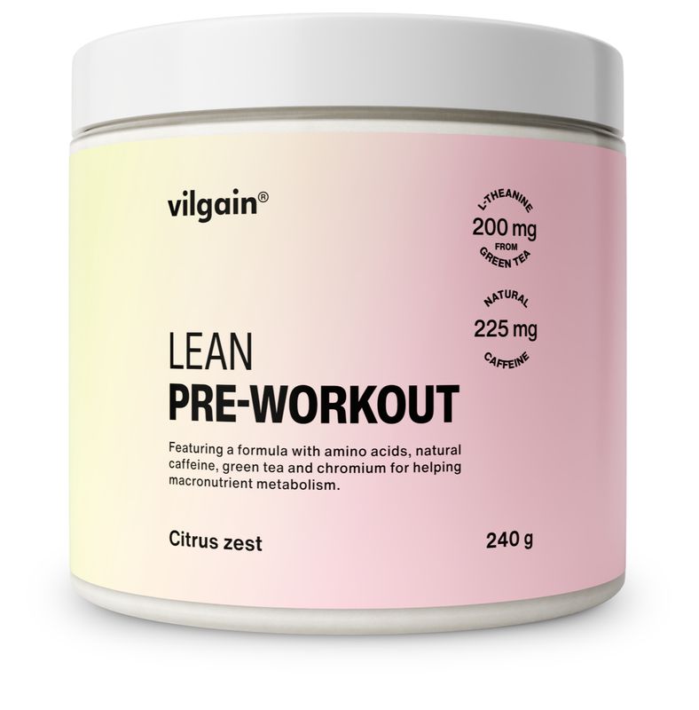 Vilgain LEAN pre-workout – Citrus zest 240 g