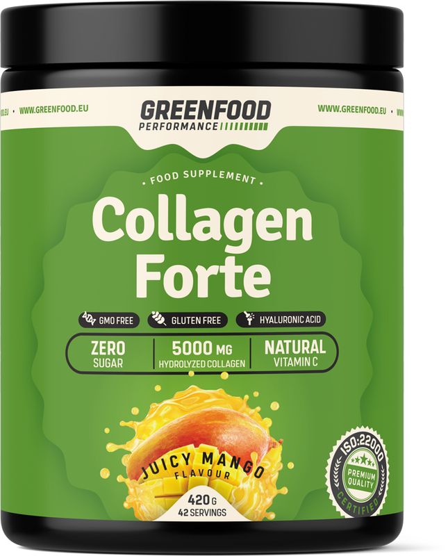 GreenFood Performance Collagen Forte – zelené jablko 180 g
