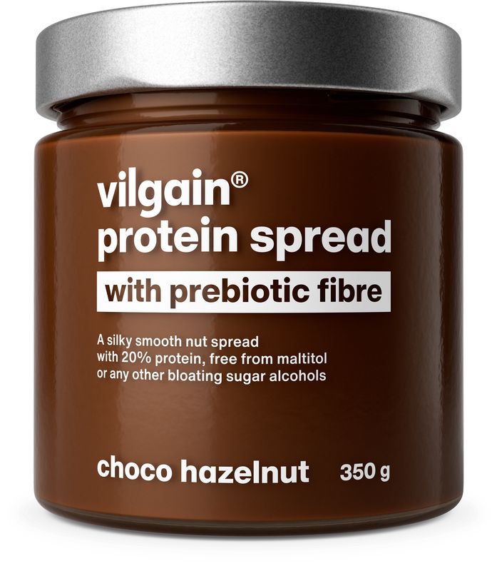 Levně Vilgain Proteinový krém s prebiotickou vlákninou – lískové ořechy s čokoládou 350 g