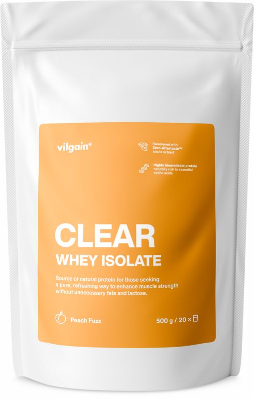 Vilgain Clear Whey Isolate Peach fuzz 500 g