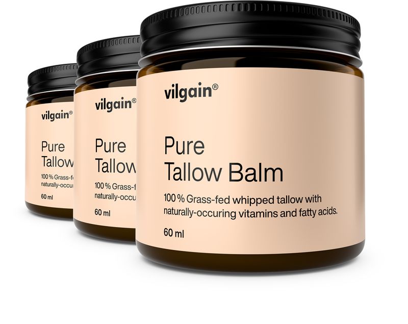 Vilgain Čistý našlehaný balzám z hovězího loje BIO – 3× 60 ml