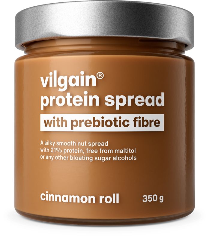 Levně Vilgain Proteinový krém s prebiotickou vlákninou – skořicová rolka 350 g