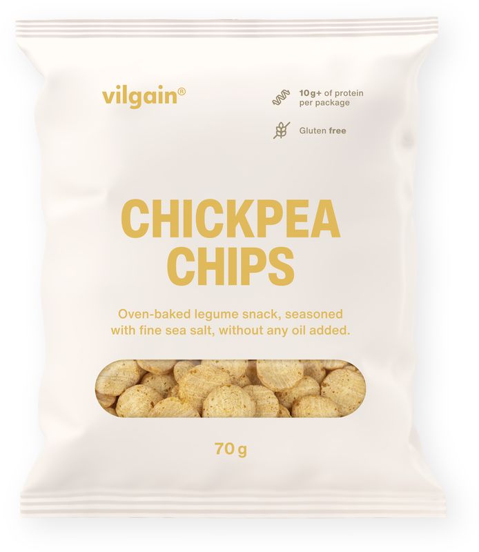 Vilgain Luštěninové chipsy BIO cizrnové 70 g