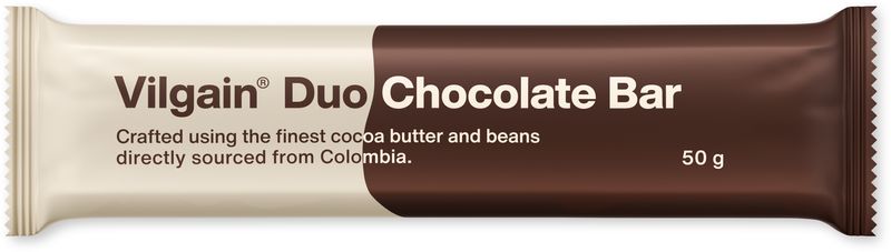 Vilgain Čokoládová tyčinka Mléčná a bílá čokoláda 45 g
