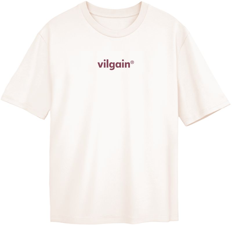 Vilgain Logotype Tee – XS Off White