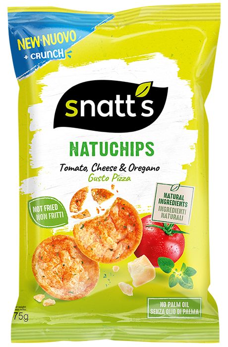 Snatt's Popped Chips – paradajka/syr/oregano 75 g