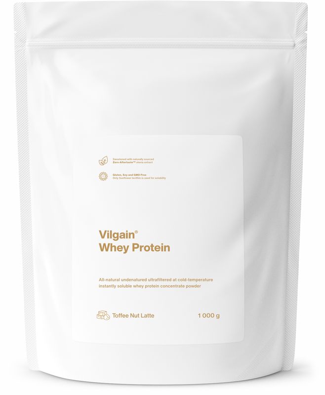 Vilgain Whey Protein Toffee Nut Latte 1000 g Obrázek