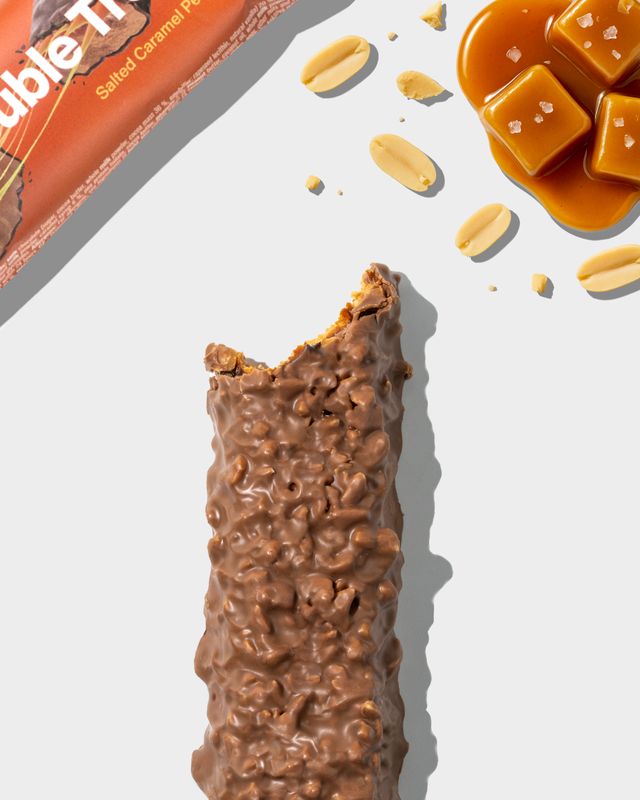 Vilgain Double Trouble Protein Bar Arašídy se slaným karamelem 55 g Obrázek