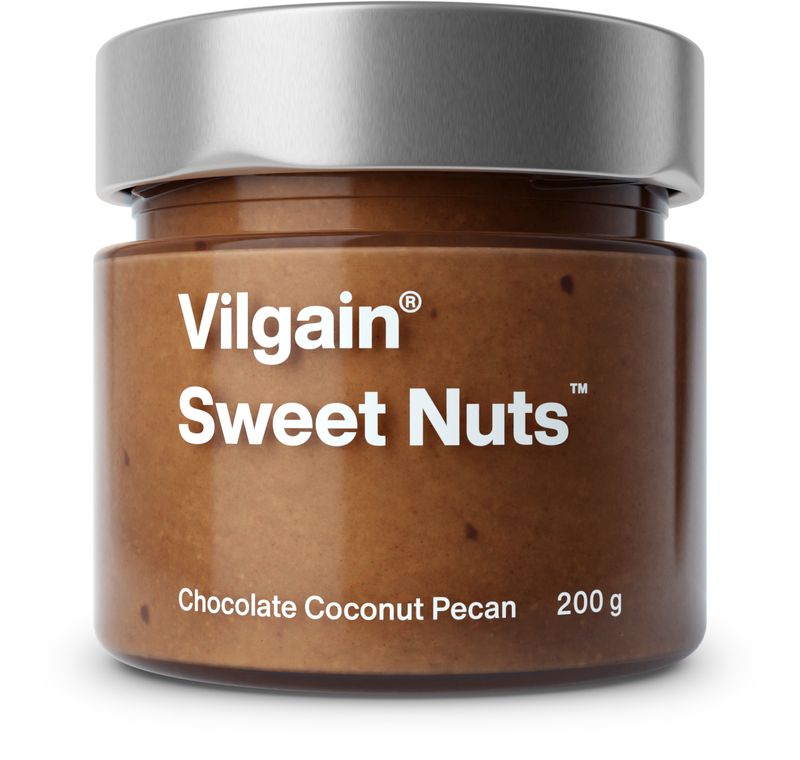 Vilgain Sweet Nuts pekany s čokoládou a kokosem 200 g Obrázek